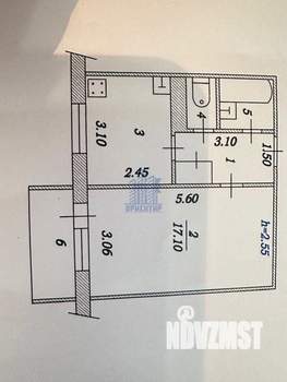 1-к квартира, вторичка, 33м2, 3/9 этаж
