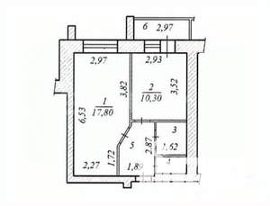 1-к квартира, вторичка, 40м2, 2/8 этаж