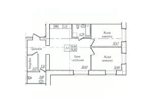 3-к квартира, вторичка, 74м2, 5/10 этаж