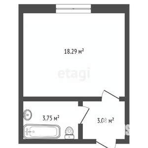 Студия квартира, вторичка, 25м2, 8/10 этаж