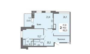 2-к квартира, вторичка, 98м2, 8/15 этаж