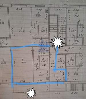 1-к квартира, вторичка, 38м2, 1/5 этаж