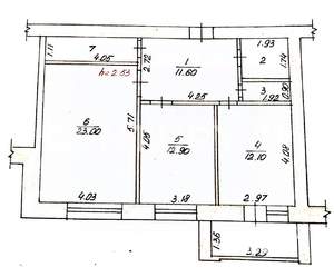 2-к квартира, вторичка, 73м2, 4/10 этаж