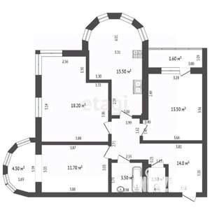 3-к квартира, вторичка, 82м2, 9/10 этаж