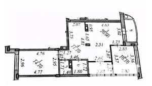 3-к квартира, вторичка, 69м2, 4/9 этаж