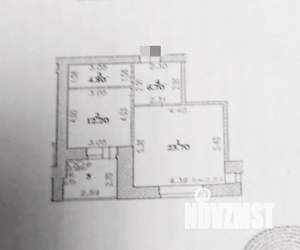 1-к квартира, вторичка, 54м2, 9/16 этаж