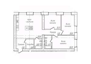 4-к квартира, вторичка, 97м2, 7/10 этаж