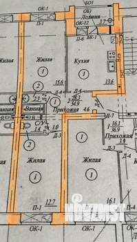 2-к квартира, вторичка, 55м2, 7/9 этаж