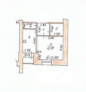 1-к квартира, вторичка, 28м2, 4/9 этаж