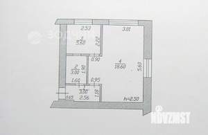 1-к квартира, вторичка, 30м2, 1/5 этаж