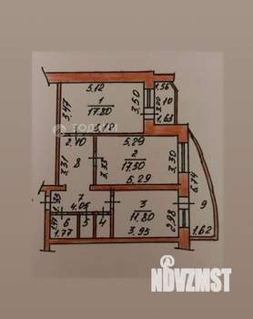 2-к квартира, вторичка, 70м2, 2/9 этаж