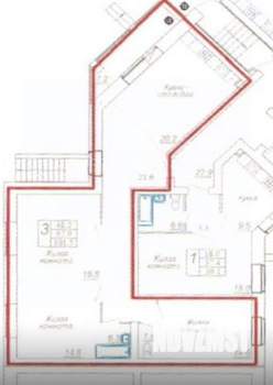 3-к квартира, вторичка, 97м2, 1/7 этаж