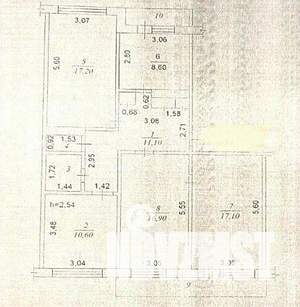 4-к квартира, вторичка, 87м2, 5/5 этаж