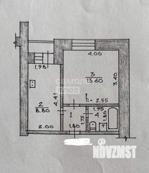 1-к квартира, вторичка, 30м2, 6/9 этаж