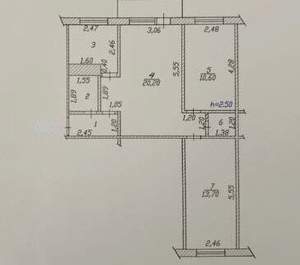 3-к квартира, вторичка, 60м2, 2/5 этаж