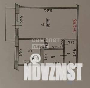 1-к квартира, вторичка, 31м2, 2/5 этаж