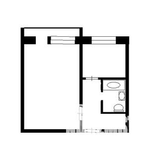 1-к квартира, вторичка, 34м2, 3/5 этаж