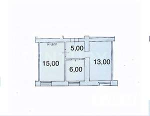 1-к квартира, вторичка, 40м2, 4/4 этаж