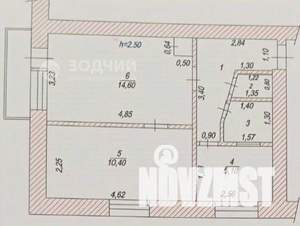 2-к квартира, вторичка, 41м2, 4/5 этаж