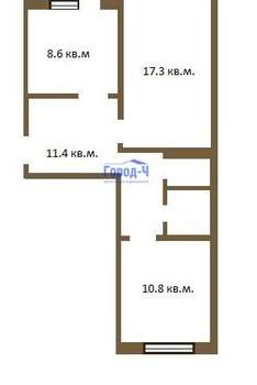 2-к квартира, вторичка, 55м2, 4/5 этаж
