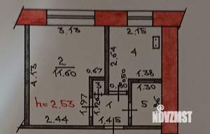 1-к квартира, вторичка, 21м2, 4/5 этаж