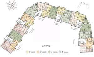 1-к квартира, вторичка, 42м2, 6/8 этаж