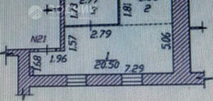 Студия квартира, вторичка, 30м2, 3/3 этаж