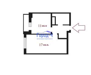 1-к квартира, вторичка, 36м2, 3/14 этаж