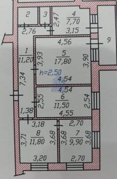 4-к квартира, вторичка, 74м2, 5/9 этаж