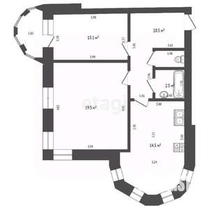 2-к квартира, вторичка, 61м2, 2/10 этаж