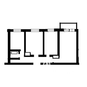 2-к квартира, вторичка, 54м2, 2/9 этаж