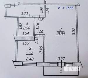 1-к квартира, вторичка, 32м2, 5/5 этаж