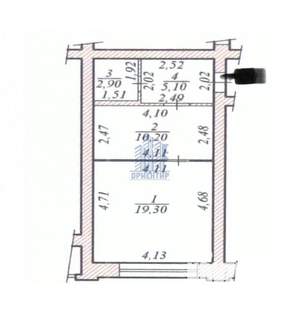 1-к квартира, вторичка, 38м2, 5/6 этаж