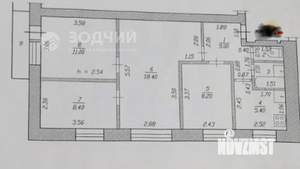 4-к квартира, вторичка, 60м2, 4/5 этаж