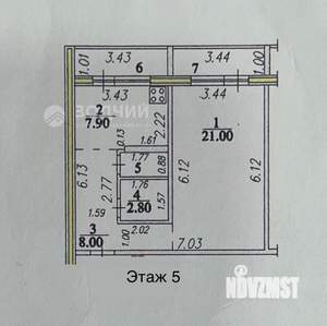 3-к квартира, вторичка, 87м2, 5/6 этаж