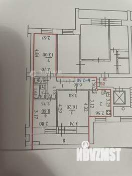 3-к квартира, вторичка, 66м2, 5/9 этаж