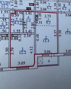 1-к квартира, вторичка, 40м2, 11/16 этаж