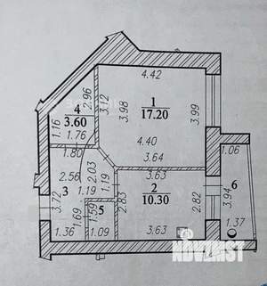 1-к квартира, вторичка, 40м2, 3/8 этаж