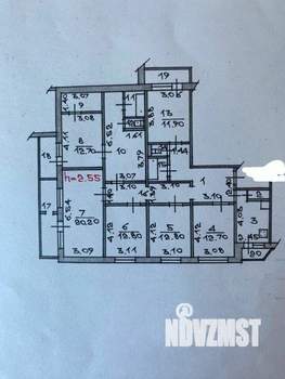 6-к квартира, вторичка, 147м2, 3/9 этаж