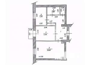 2-к квартира, вторичка, 59м2, 2/4 этаж