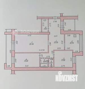 3-к квартира, вторичка, 95м2, 3/14 этаж