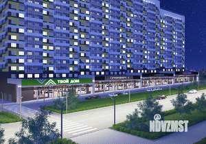1-к квартира, строящийся дом, 36м2, 9/18 этаж