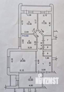 4-к квартира, вторичка, 97м2, 16/18 этаж