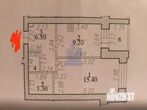 1-к квартира, вторичка, 39м2, 4/13 этаж
