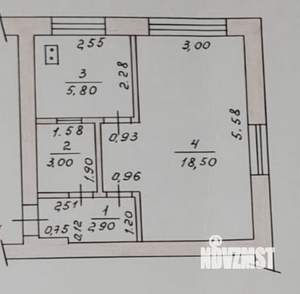 1-к квартира, вторичка, 30м2, 1/5 этаж