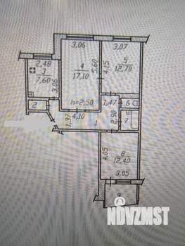 3-к квартира, вторичка, 65м2, 5/9 этаж