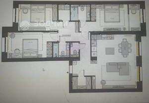 3-к квартира, сданный дом, 119м2, 6/9 этаж