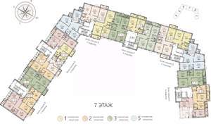 2-к квартира, вторичка, 74м2, 7/8 этаж