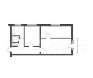 3-к квартира, вторичка, 58м2, 2/4 этаж